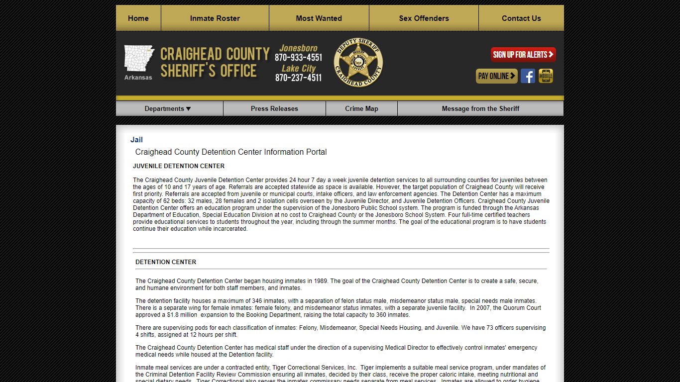 Jail - Craighead County Arkansas Sheriff's Office ...